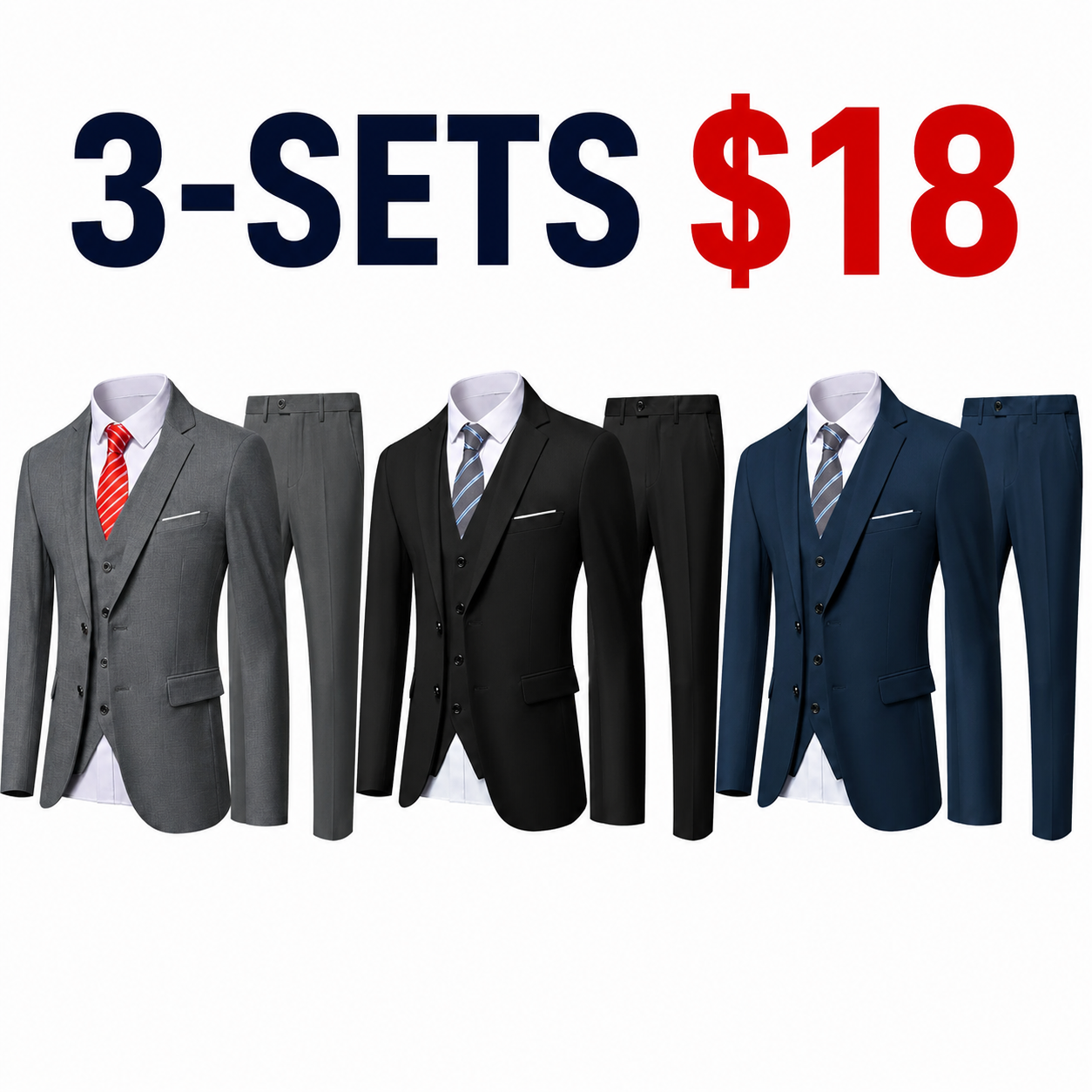 Men's Formal  with Vest & Tie