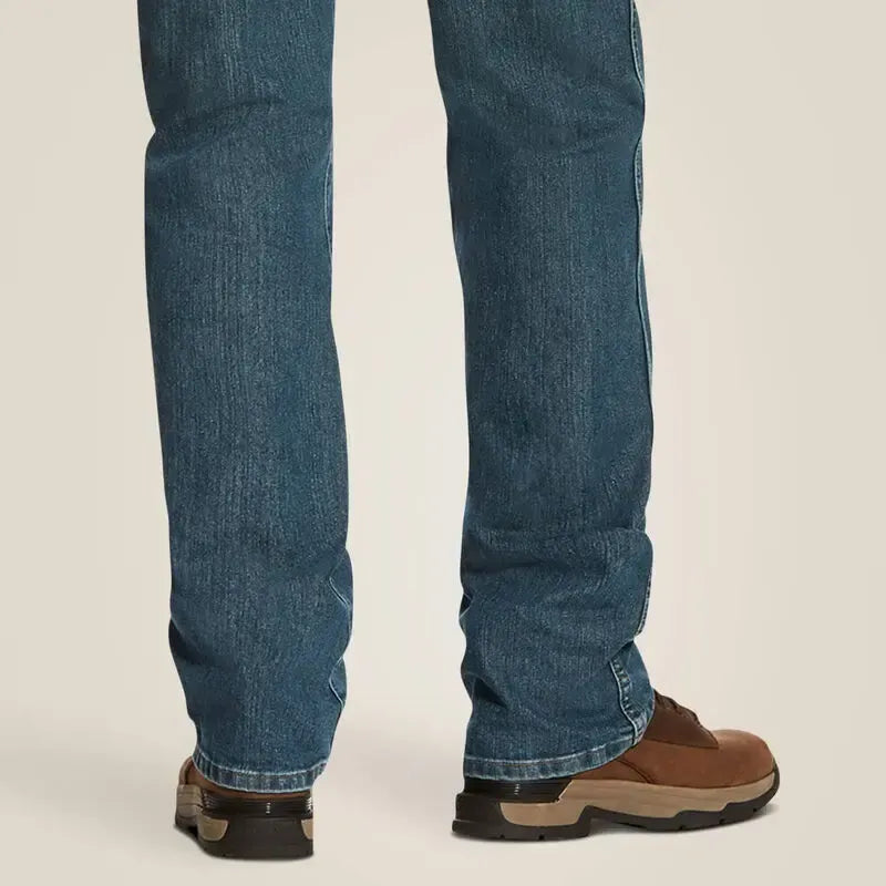 Men's Flex Stretch Slim Straight Jeans with 5 Pockets Denim Fabric Menswear