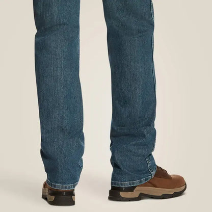 Men's Flex Stretch Slim Straight Jeans with 5 Pockets Denim Fabric Menswear
